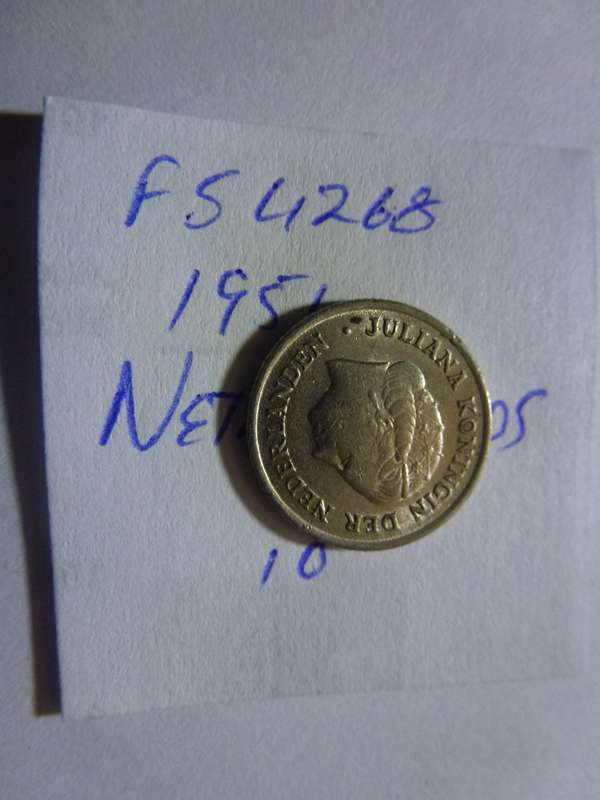 1951 Netherlands 10 cent