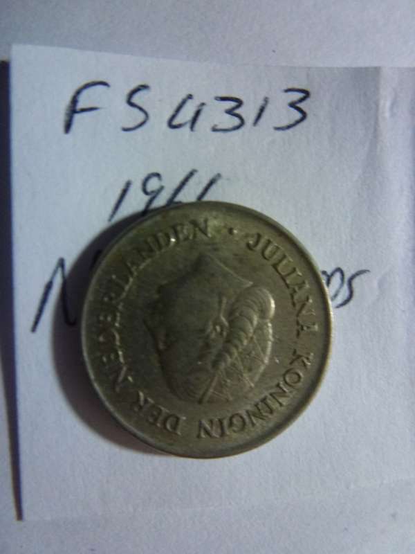 1966 Netherlands 25 cent