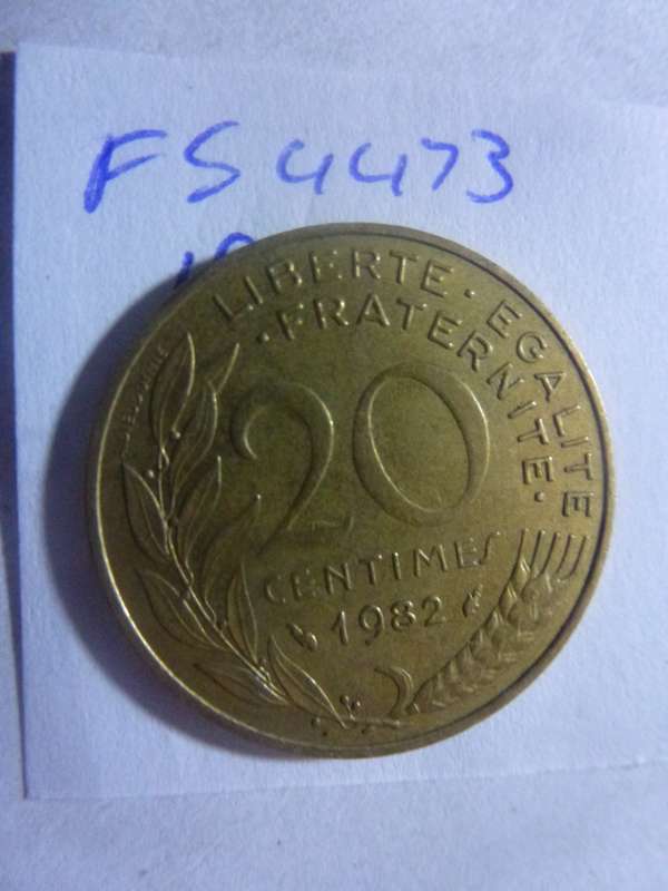 1982 France 20 centimes