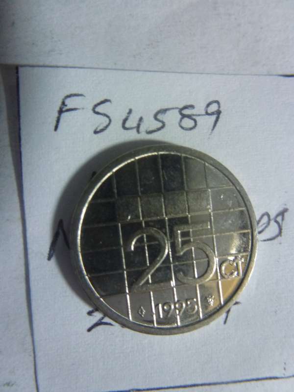 1995 Netherlands 25 cent