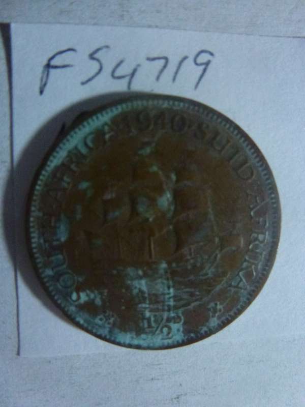 1940 Union of South Africa 1/2 penny