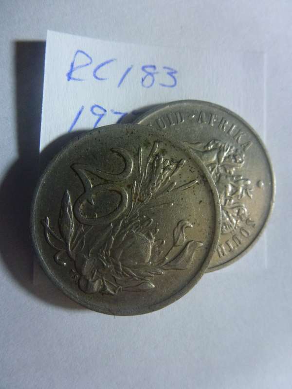 1977 Republic of South Africa 20 cent