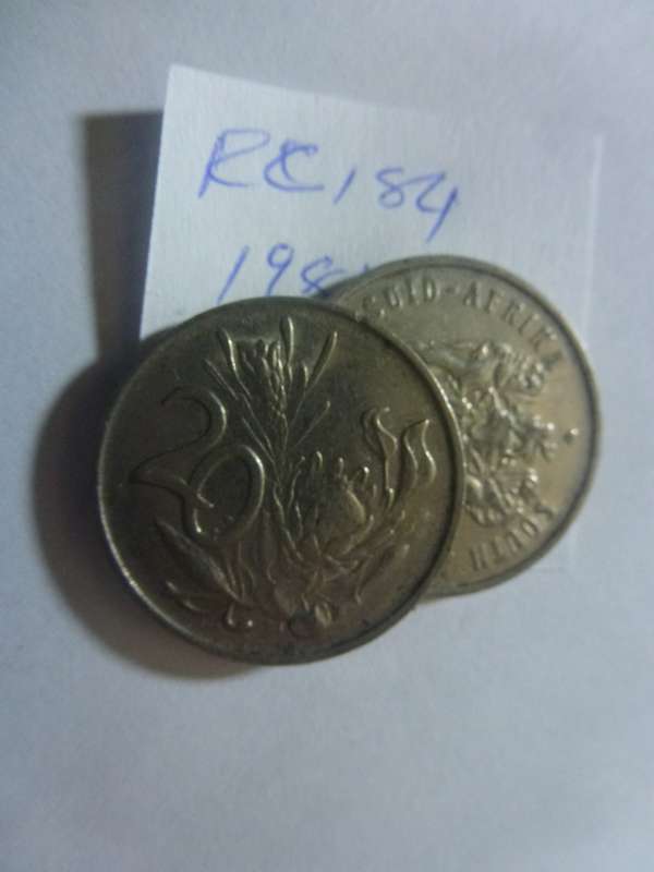 1981 Republic of South Africa 20 cent