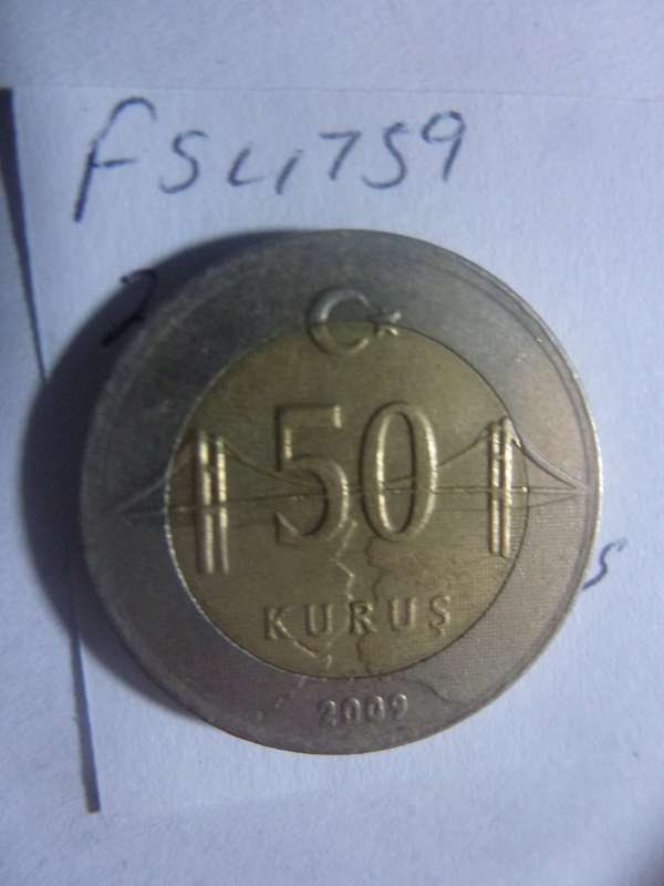 2009 Turkey 50 kurus