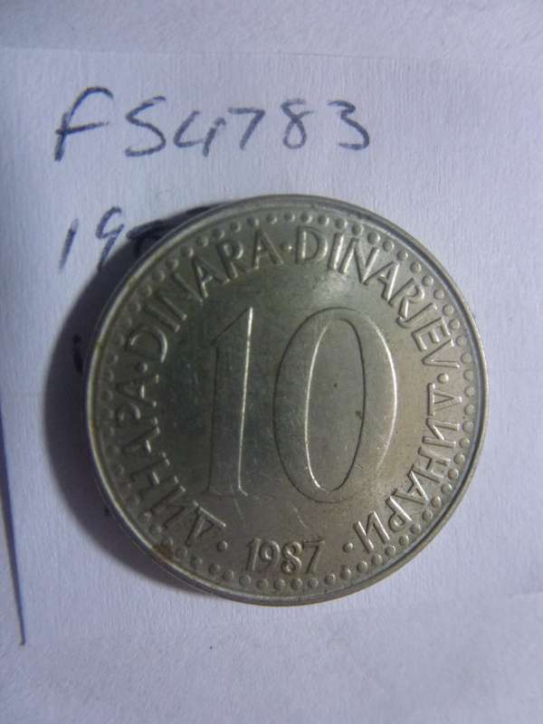 1987 Yugoslavia 10 dinara