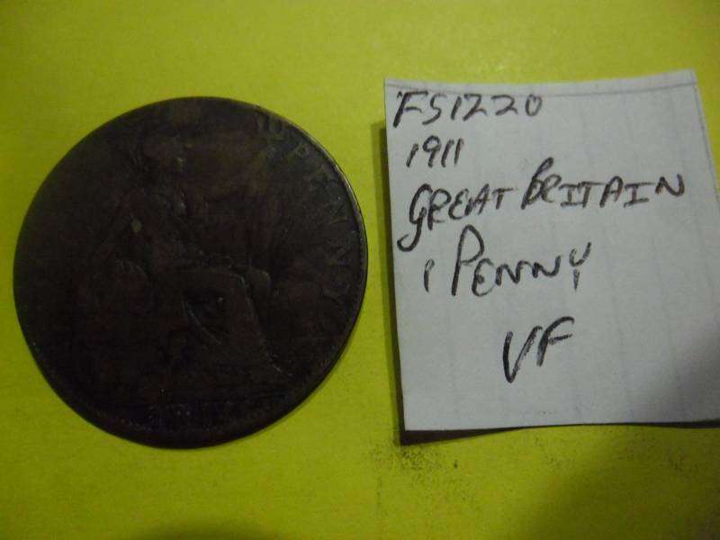 FS1220 1911 Great Britain 1 Penny