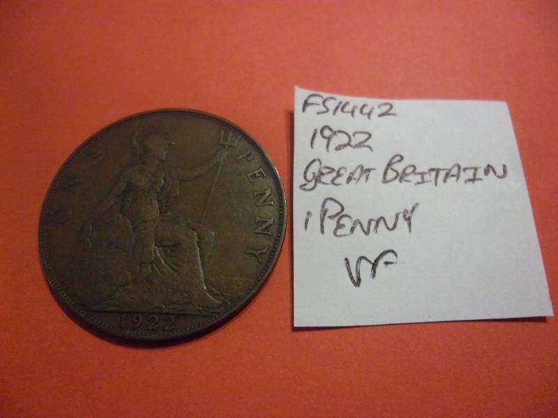 FS1442 1922 Great Britain 1 Penny