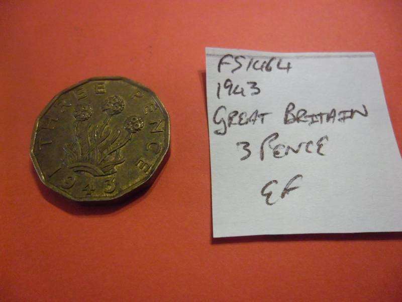FS1464 1943 Great Britain 3 Pence