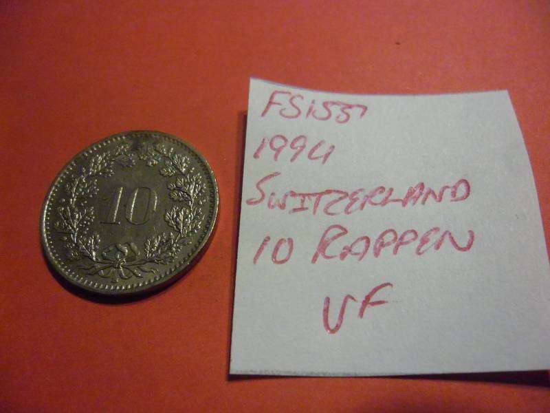 FS1537 1994 Switzerland 10 Rappen