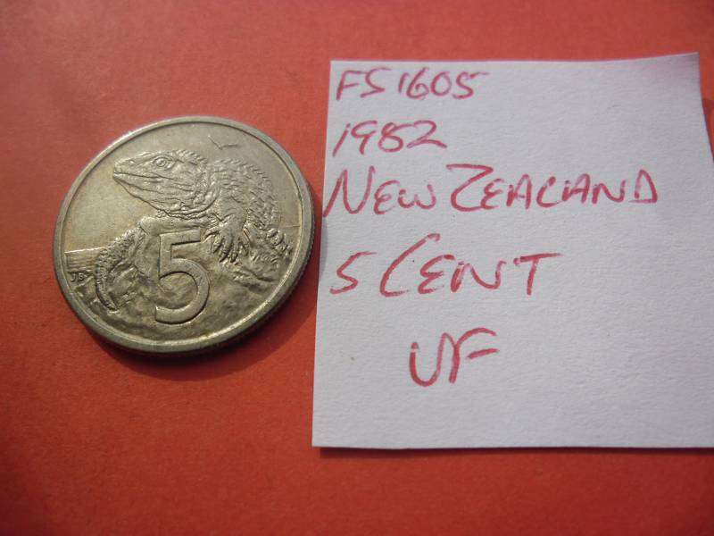 FS1605 1982 New Zealand 5 Cent