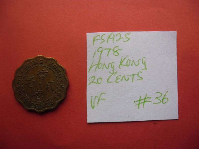 FS1925 1978 Hong Kong 20 Cents