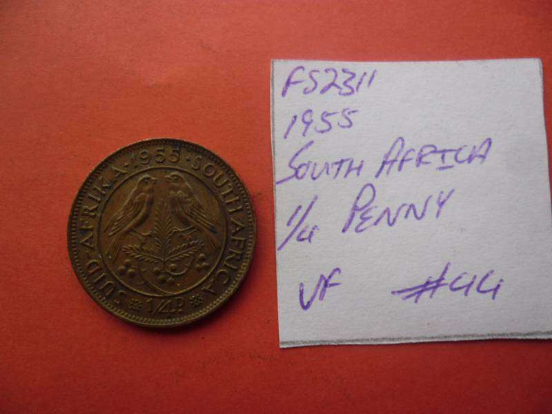 FS2311 1955 South Africa 1/4 Penny