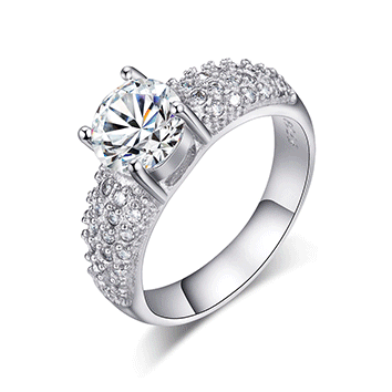 Stunning 1.50 Carat Simulated Diamond Engagement Ring . Sizes Available : 6 ; 7 ; 8 ;9