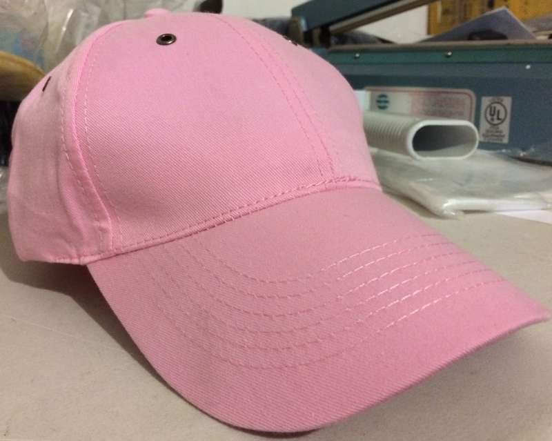 Personalised Embroidered Cap-  PINK  - BRAND YOUR OWN NAME!! 10 on Auction!!