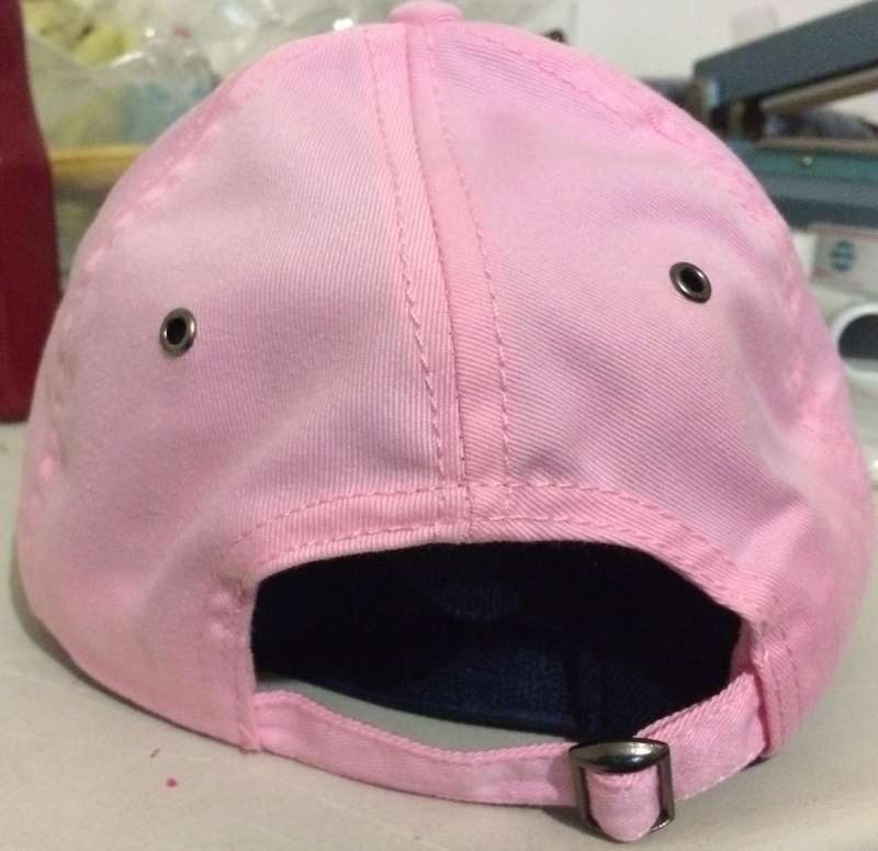Personalised Embroidered Cap-  PINK  - BRAND YOUR OWN NAME!! 10 on Auction!!
