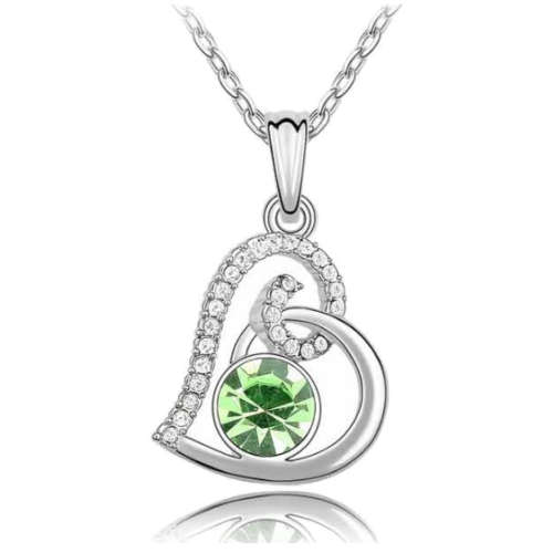 Crystal Heart Pendant Necklace!!!