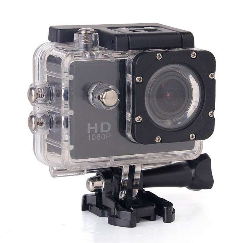 SPORTS Cam-Full HD 1080p Waterproof Action Camera - Black / Silver - 6 On Auction - Local Stock!