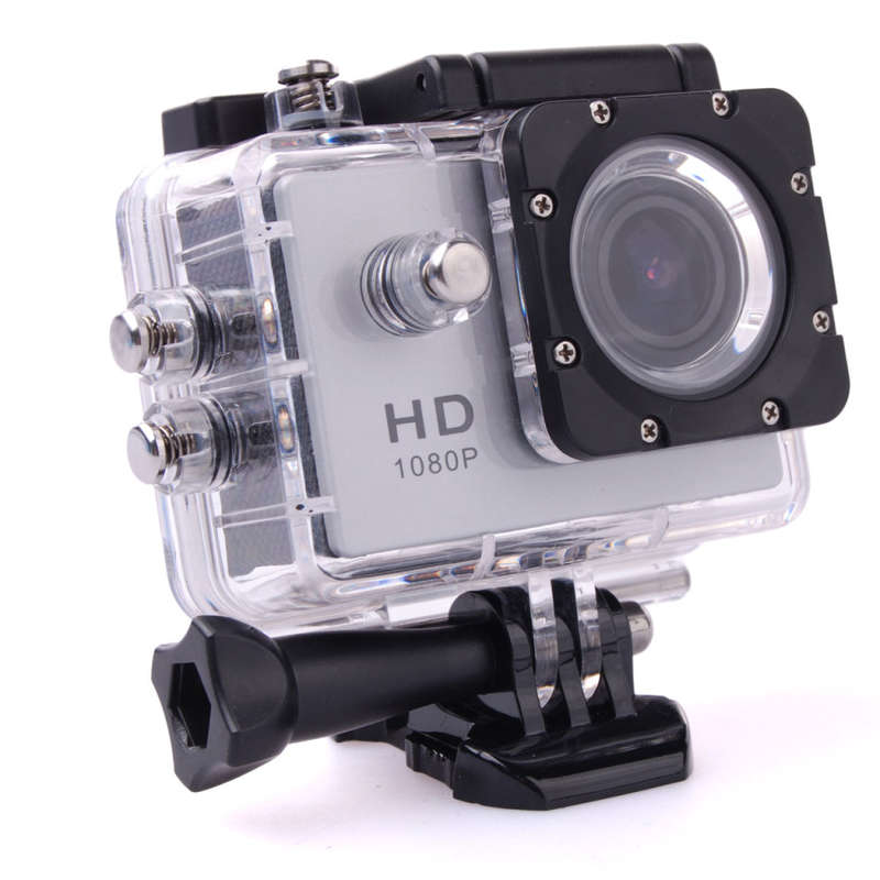 SPORTS Cam-Full HD 1080p Waterproof Action Camera - Black / Silver - 6 On Auction - Local Stock!