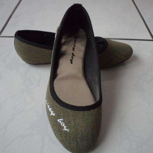 Sissy Boy Ballerina Flats Olive