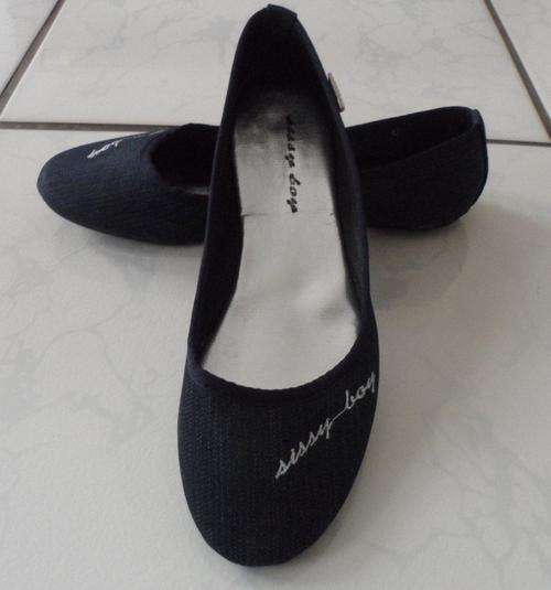 Sissy Boy Ballerina Flats Denim ---Size 5---