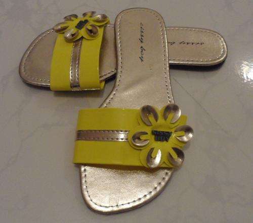 Sissy Boy Slip-on Sandals Gold/Neon Lime