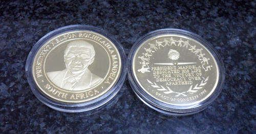 Nelson Mandela 1 oz Brass Medal !!!