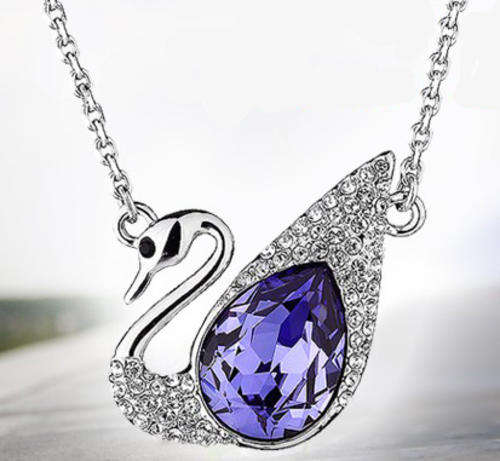 AMAZING!!! Crystal Swan Necklace!!!