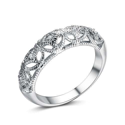 Exquisite Victorian Cr. Diamond Band Size 7 / O / 17.35mm