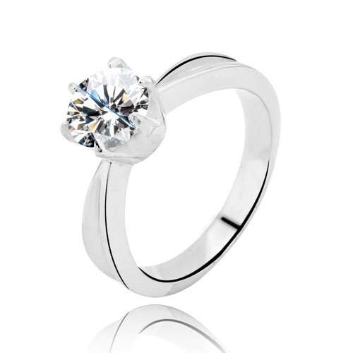 Astonishing 1.25 Carat Cr. Diamond Solitaire. Size 4.5 / I1/2 / 15.27mm