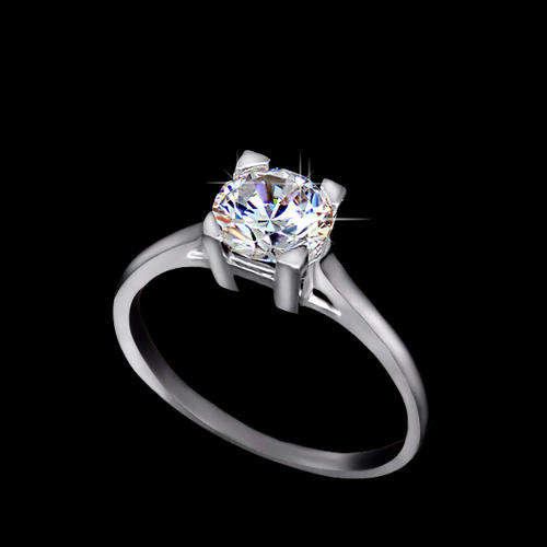 Elegant 1.25 carat Solitaire H-design Ring. Size 8 / Q / 18.19mm
