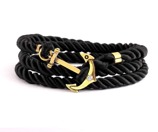 EXCLUSIVE!!! Nylon Cord Anchor and Hook Wrap Bracelet!!!