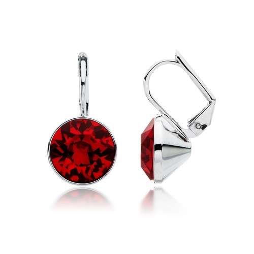 Ruby Red Crystal Drop Earrings!!!