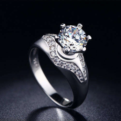 Astounding 1.75 Carat Simulated Diamond Ring. Size 8 / Q