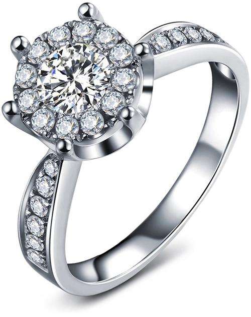 Astonishing 1 Carat Simulated Diamond Ring.  Size 8 / Q