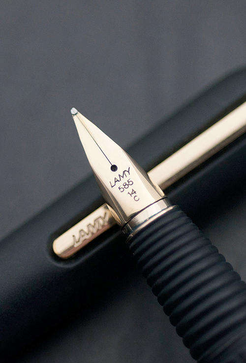 Lamy Persona Black Fountain pen nib section