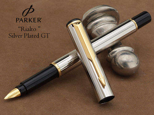 Parker Rialto Silver Plated Fountain Pen