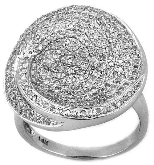 EXCELLENT 14KT WHITE GOLD 1.59CT DESIGNER DIAMOND RING CRAZY WEDNESDAY AUCTIONS NO RESERVE!!!!!!!!!!