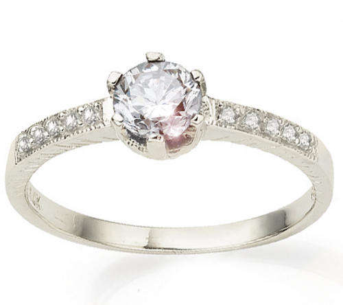 WELL MADE EXCELLENT VS-SI1 DIAMOND SOLITIARE RING 0.46CT NO RESERVE!!!!!!