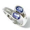 FINE DESIGNER TANZANITE RING IN SOLID 9KT WHITE GOLD NO RESERVE!!!!!!!!!!!!!