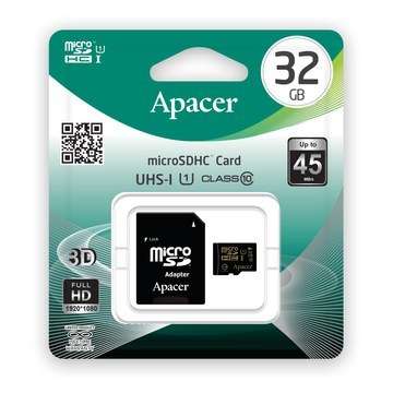 Apacer 32GB Micro SD Card With Adapter - C10