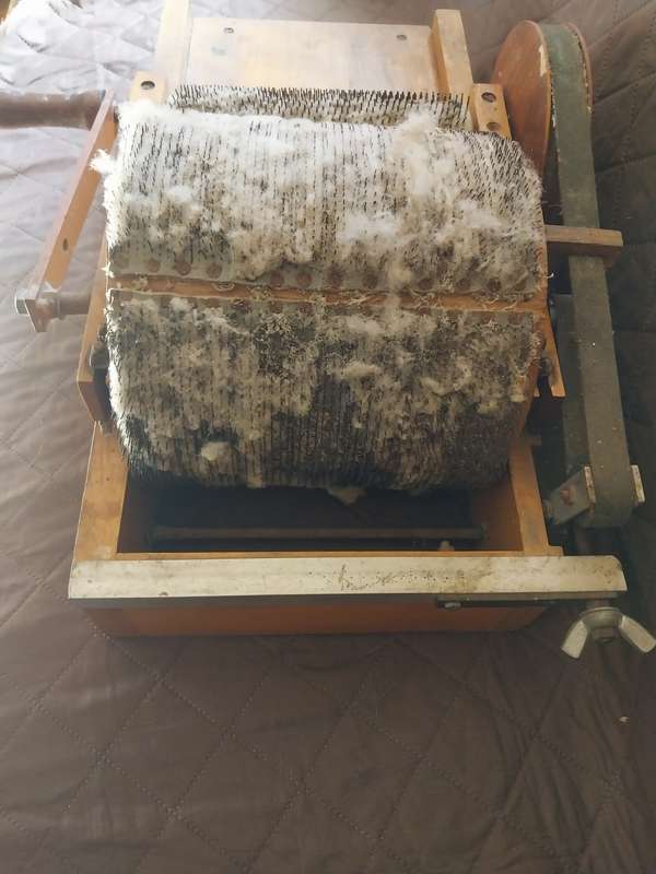 Drum wool carder