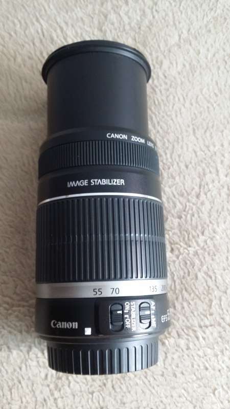 CANON ZOOM LENS EF 55-250 mm 1:4-5.6  IS - AS NEW