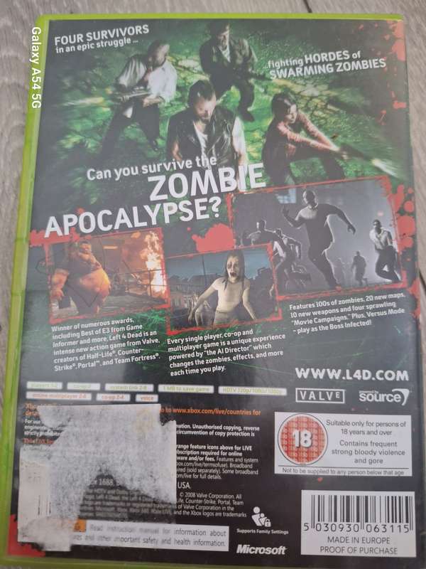 Left 4 Dead (XBOX 360) - NEXT BUSINESS DAY SHIPPING!