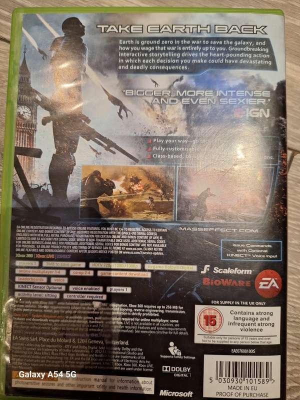 Mass Effect 3 (XBOX 360) - NEXT BUSINESS DAY SHIPPING!