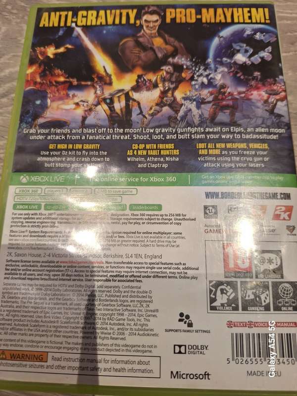 Borderlands : The Pre-Sequel! (XBOX 360) - NEXT BUSINESS DAY SHIPPING!