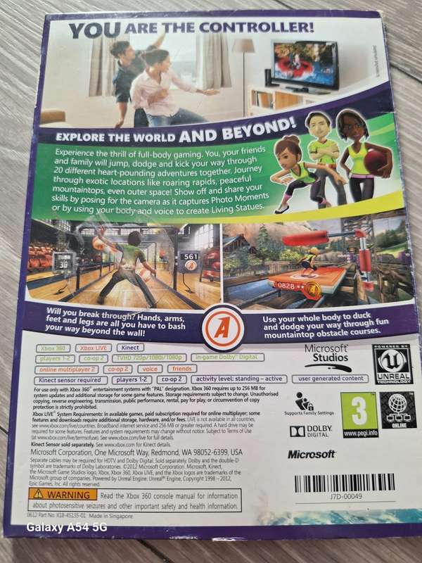 Kinect Adventures (XBOX 360) - REQUIRES KINECT SENSOR - NEXT BUSINESS DAY SHIPPING!
