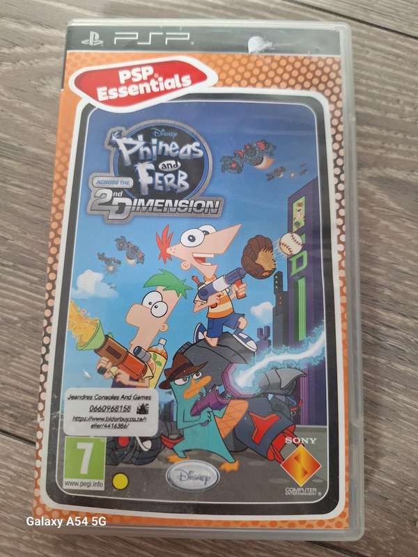 Phineas and Ferb Across the 2nd Dimension (PSP) - NEXT BUSINESS DAY SHIPPING!
