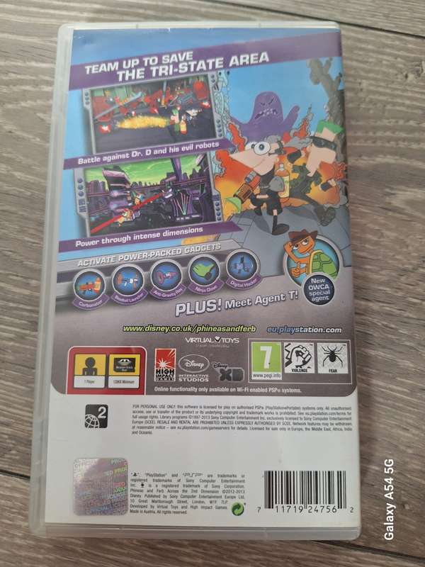 Phineas and Ferb Across the 2nd Dimension (PSP) - NEXT BUSINESS DAY SHIPPING!