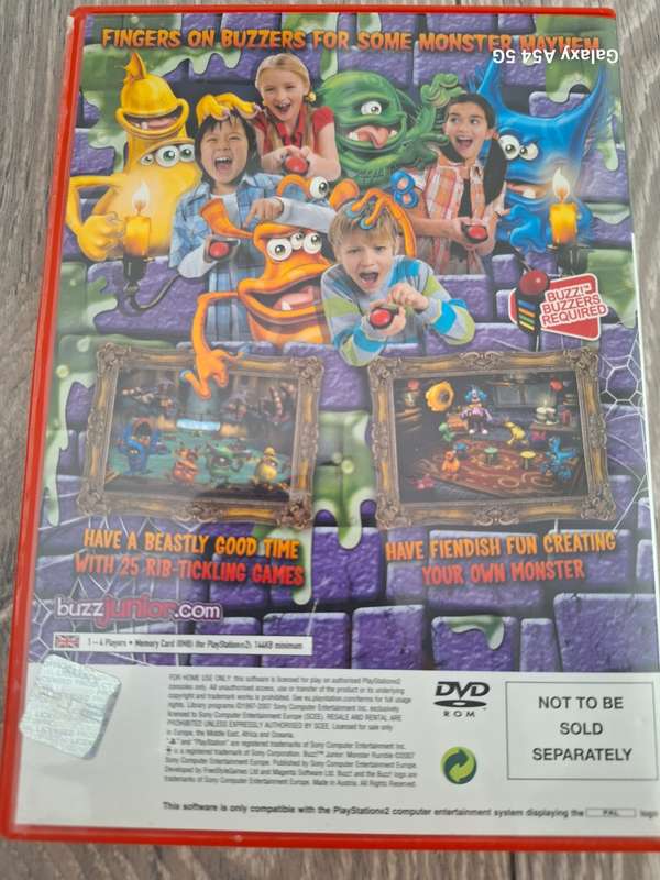 Buzz! Junior : Monster Rumble (PS2) (REQUIRES BUZZ BUZZERS) - NEXT BUSINESS DAY SHIPPING!