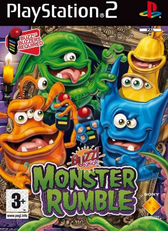 Buzz! Junior : Monster Rumble (PS2) (REQUIRES BUZZ BUZZERS) - NEXT BUSINESS DAY SHIPPING!